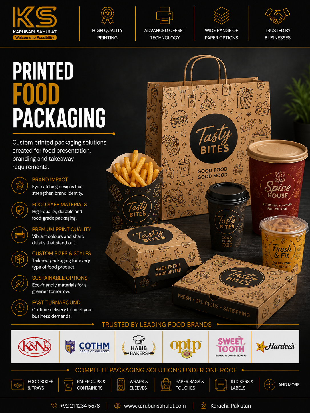 Food packaging printing