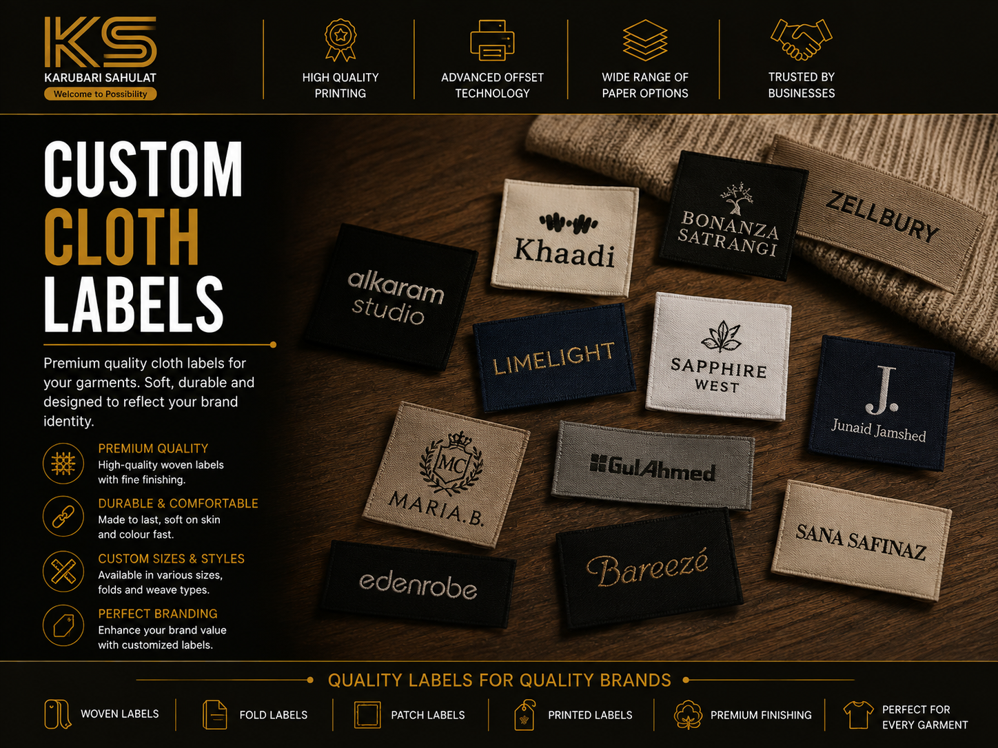 Custom product labels