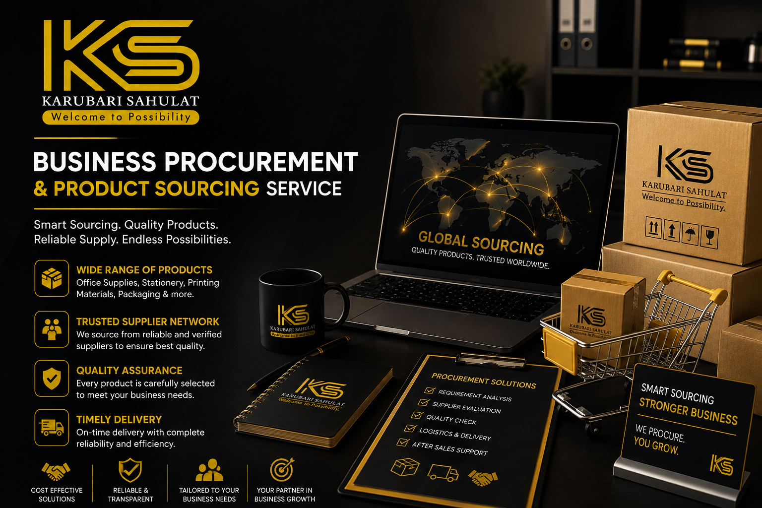 Business procurement and product sourcing services