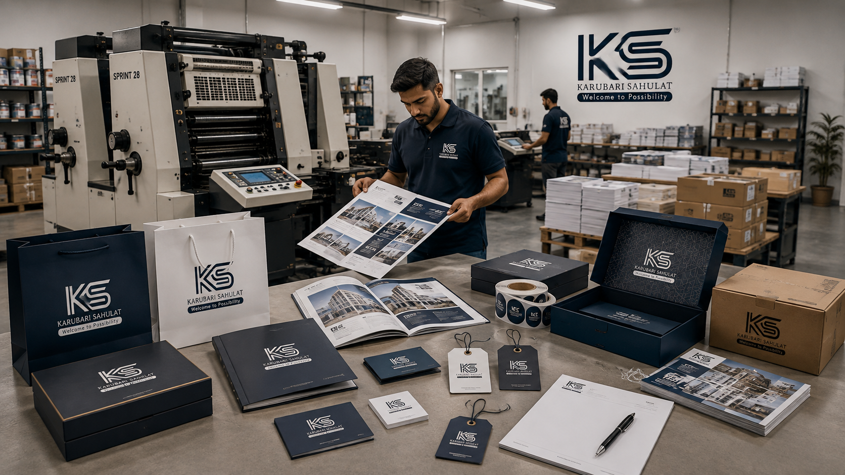 Karubari Sahulat professional printing services